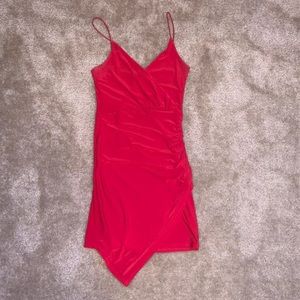 Red prettylittlething dress